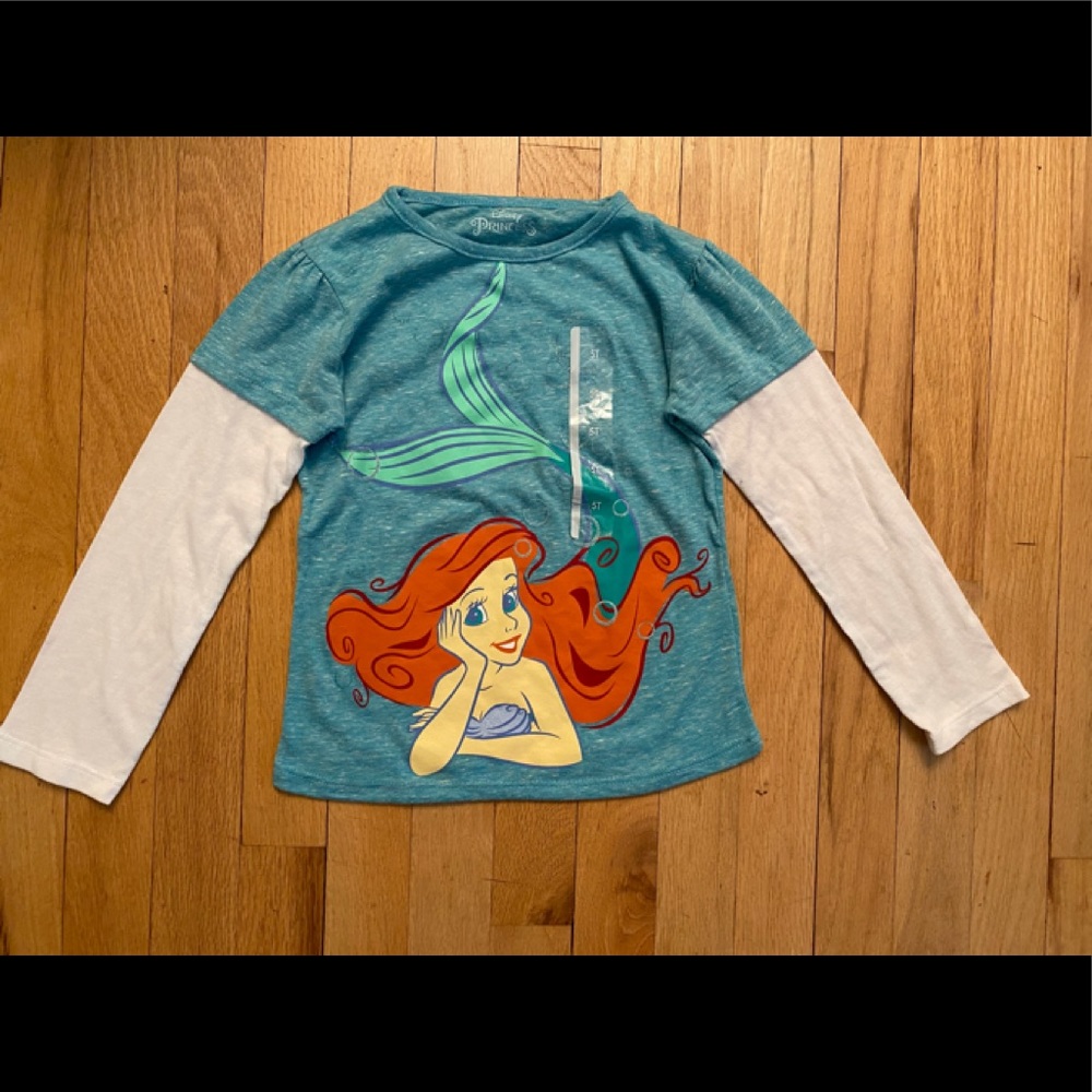 NWOT.  Disney Princess Ariel. Long Sleeve Shirt. Size 5T